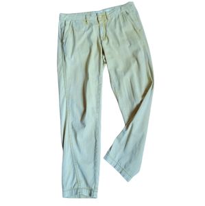 Anthropologie Chino Women's Faded Yellow Pants Relaxed Size 27